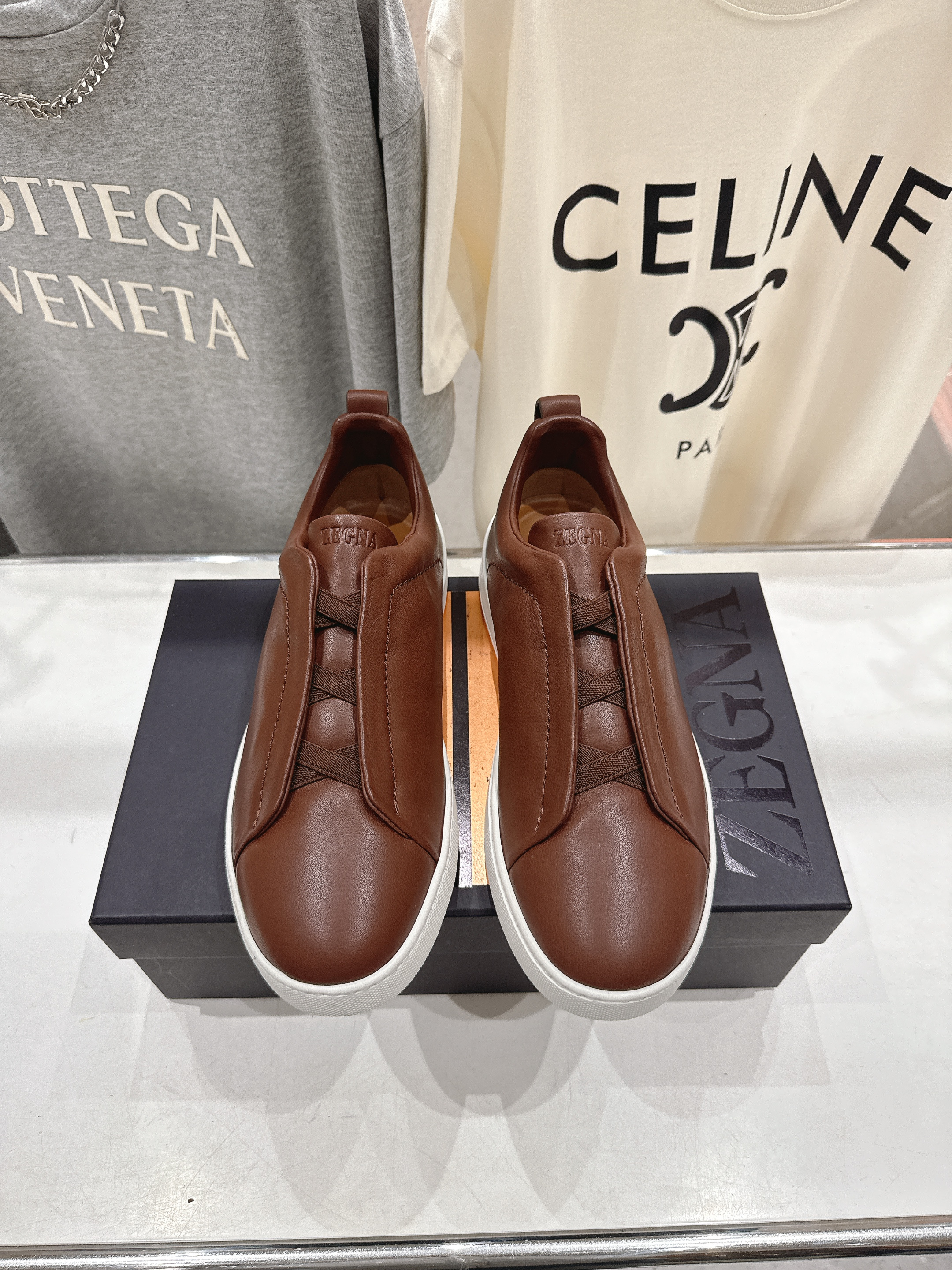 제냐(Zegna) 트리플 스티치 Triple Stitch 럭셔리 스니커즈 신발