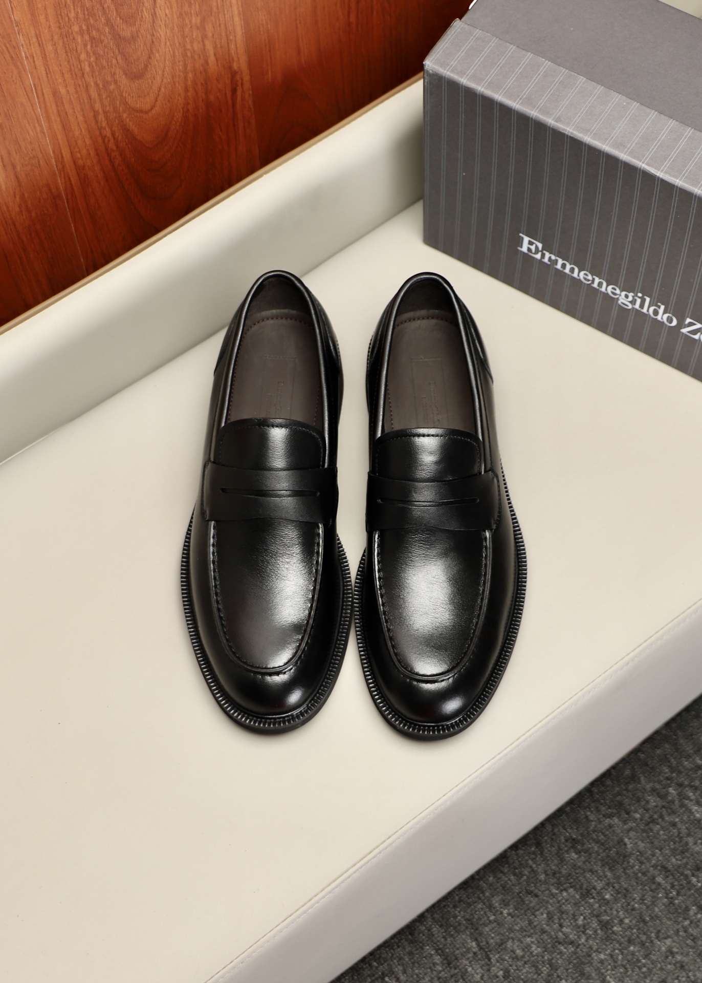 에르메네질도 제냐(Zegna) 남성 클래식 레더 슈즈 구두 신발