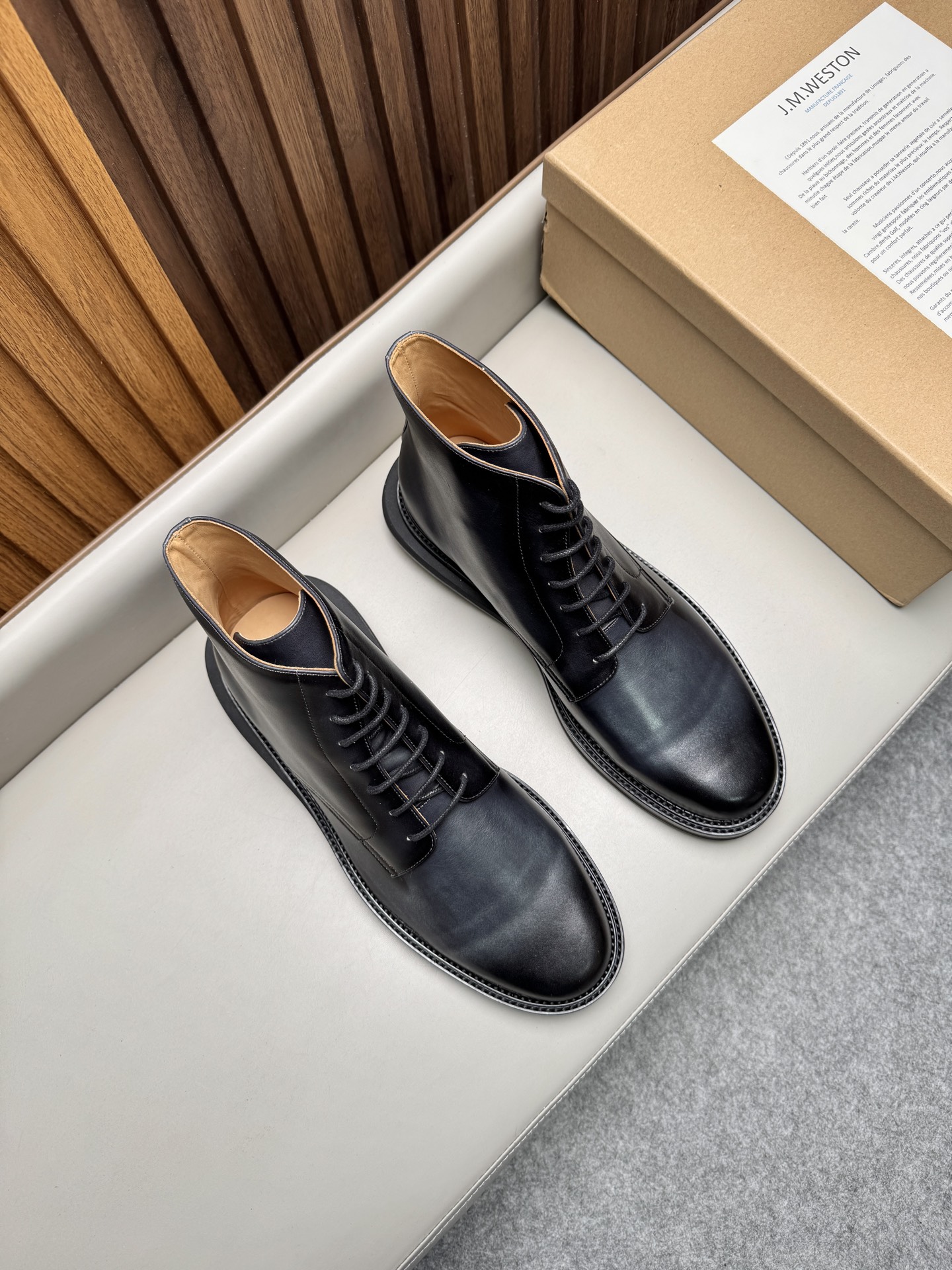 제이엠웨스통(J.M. WESTON) 클래식 비즈니스 레더 부츠 구두 신발