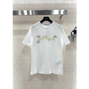 디올(Dior) 2026 신상 나비 자수 비딩 반팔 티셔츠 의류