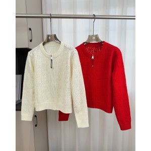 구찌(Gucci) 펀칭 자수 지퍼 가디건 의류