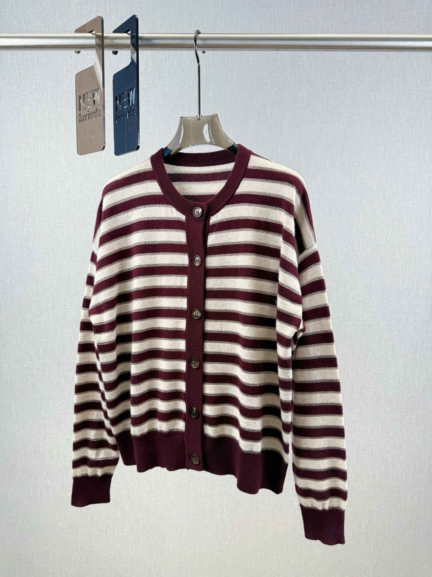 브루넬로 쿠치넬리(BC) 캐주얼 스트라이프 가디건 의류