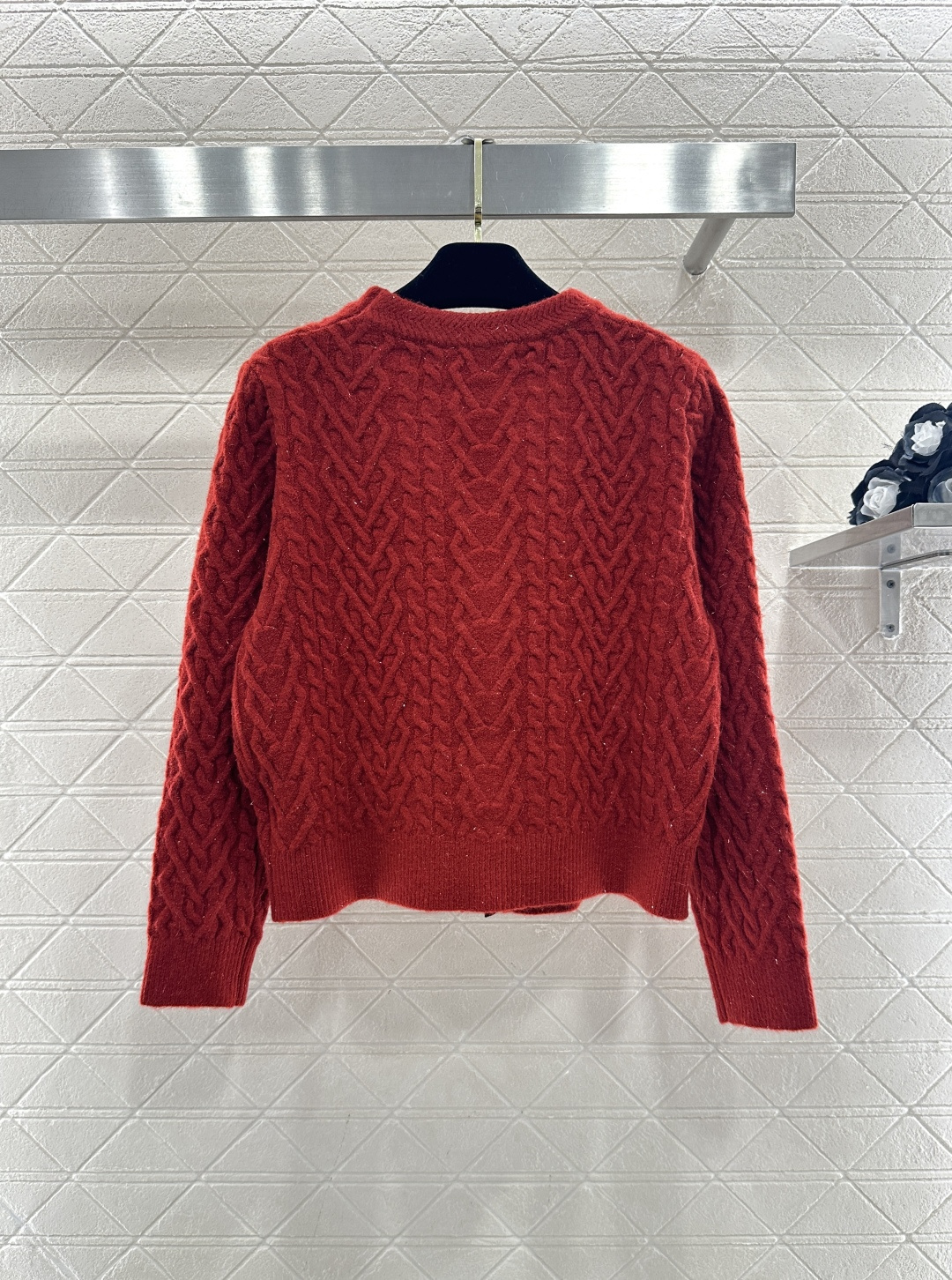 샤넬(Chanel) 리본 꽈배기 니트 가디건 의류