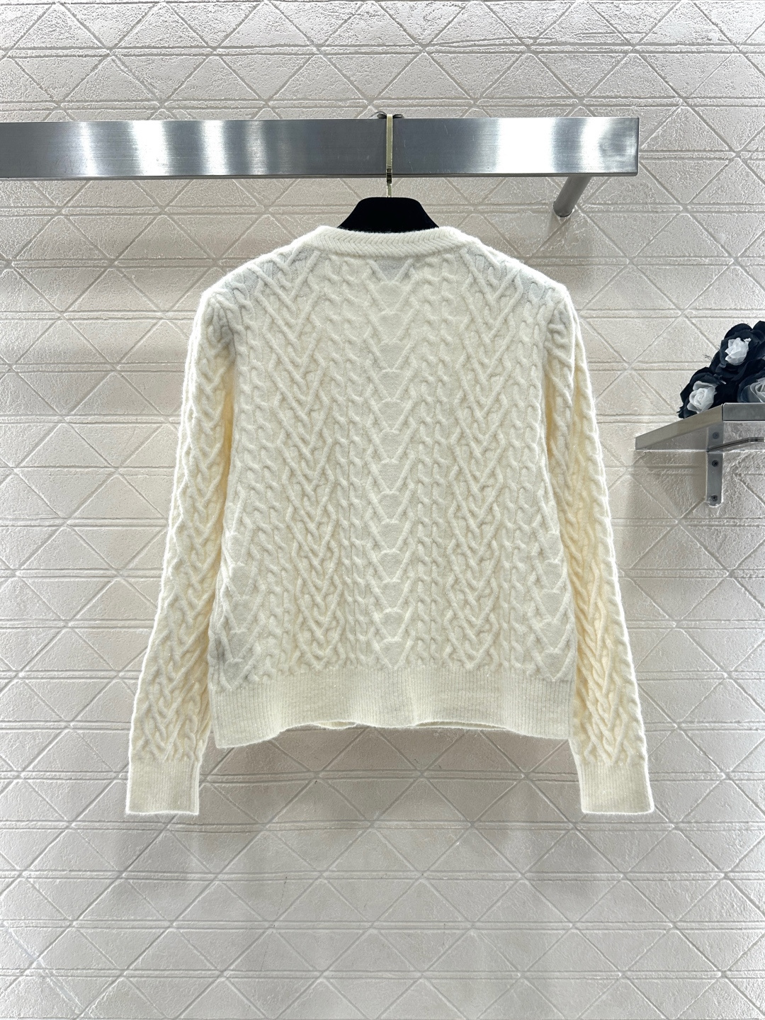 샤넬(Chanel) 리본 꽈배기 니트 가디건 의류