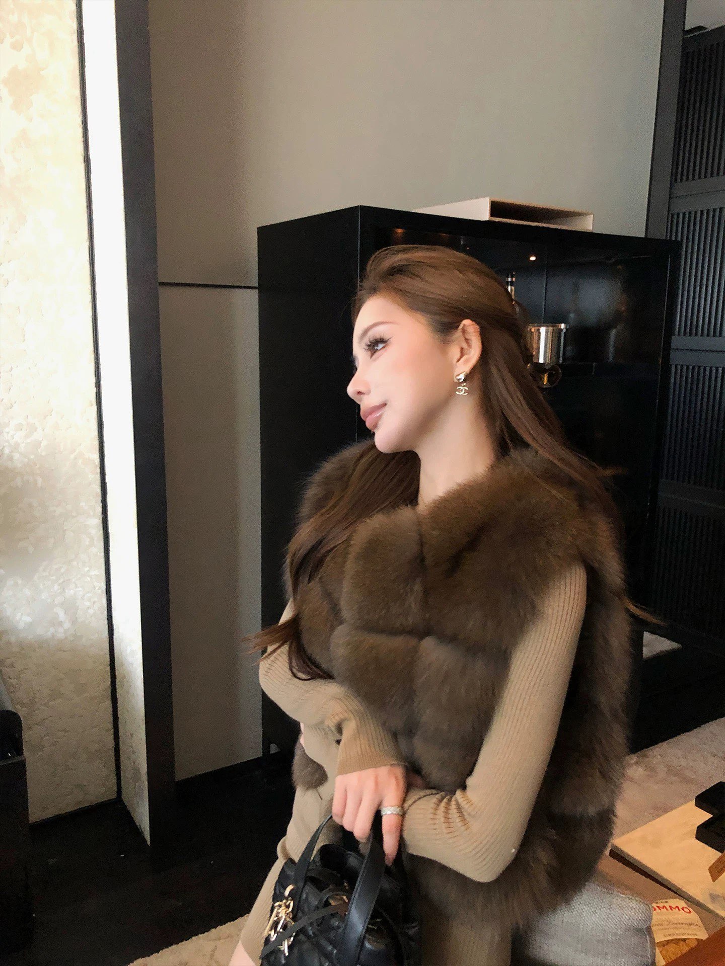 펜디(Fendi) 실버폭스 퍼 베스트 조끼 의류