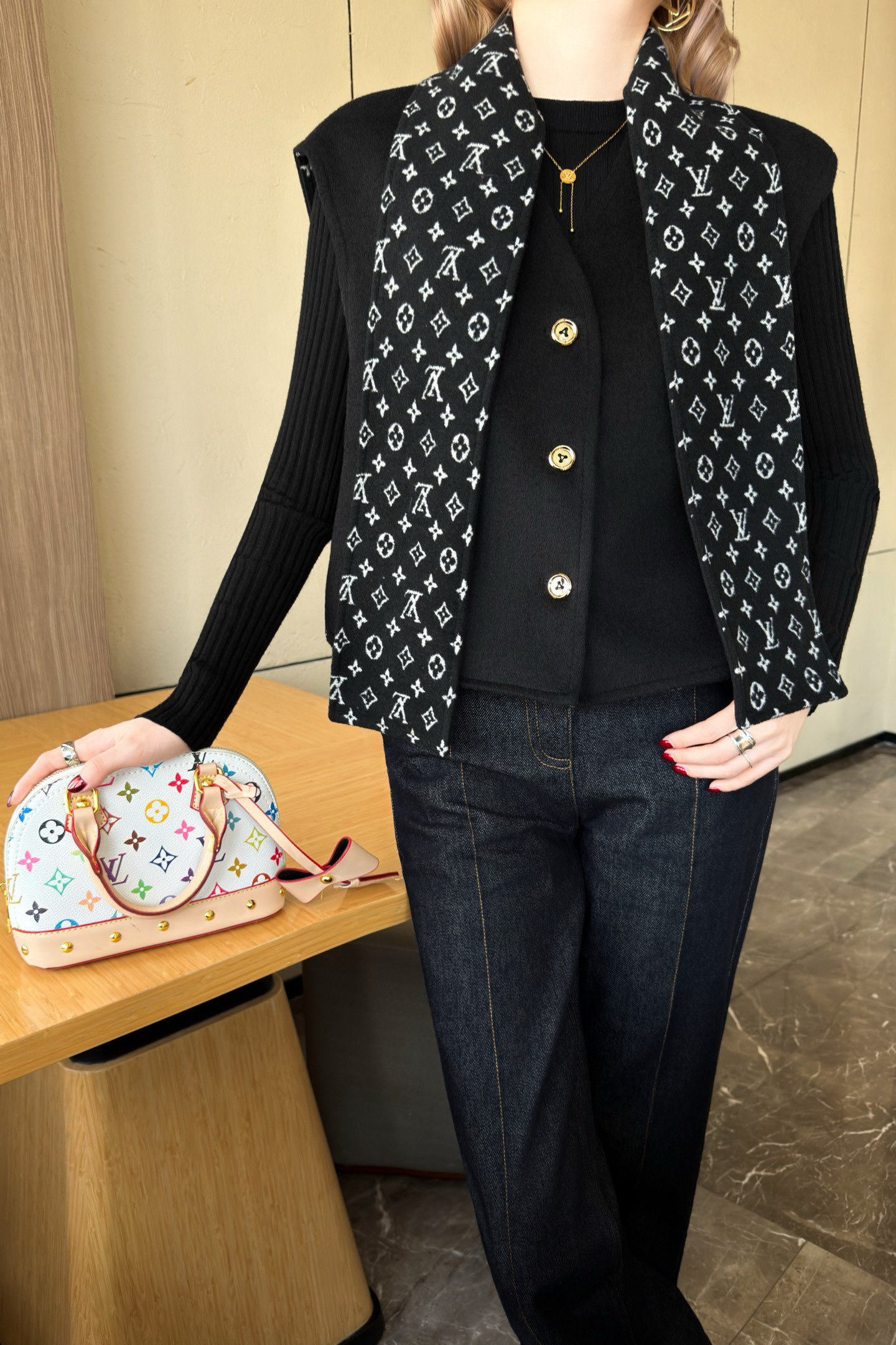 LV 루이비통 프리미엄 울 베스트 조끼 의류