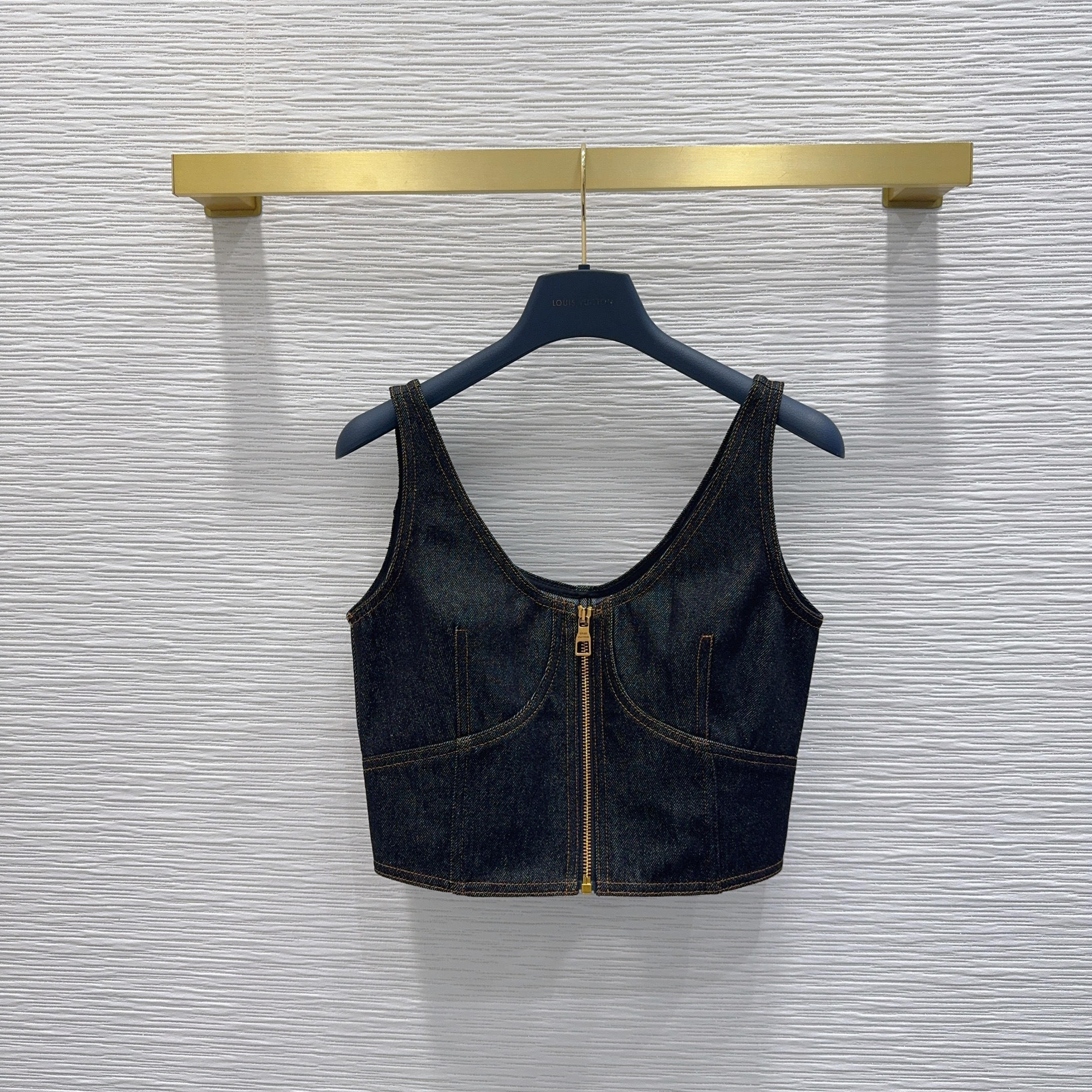 LV 루이비통 프리미엄 데님 크롭 탑 상의 의류