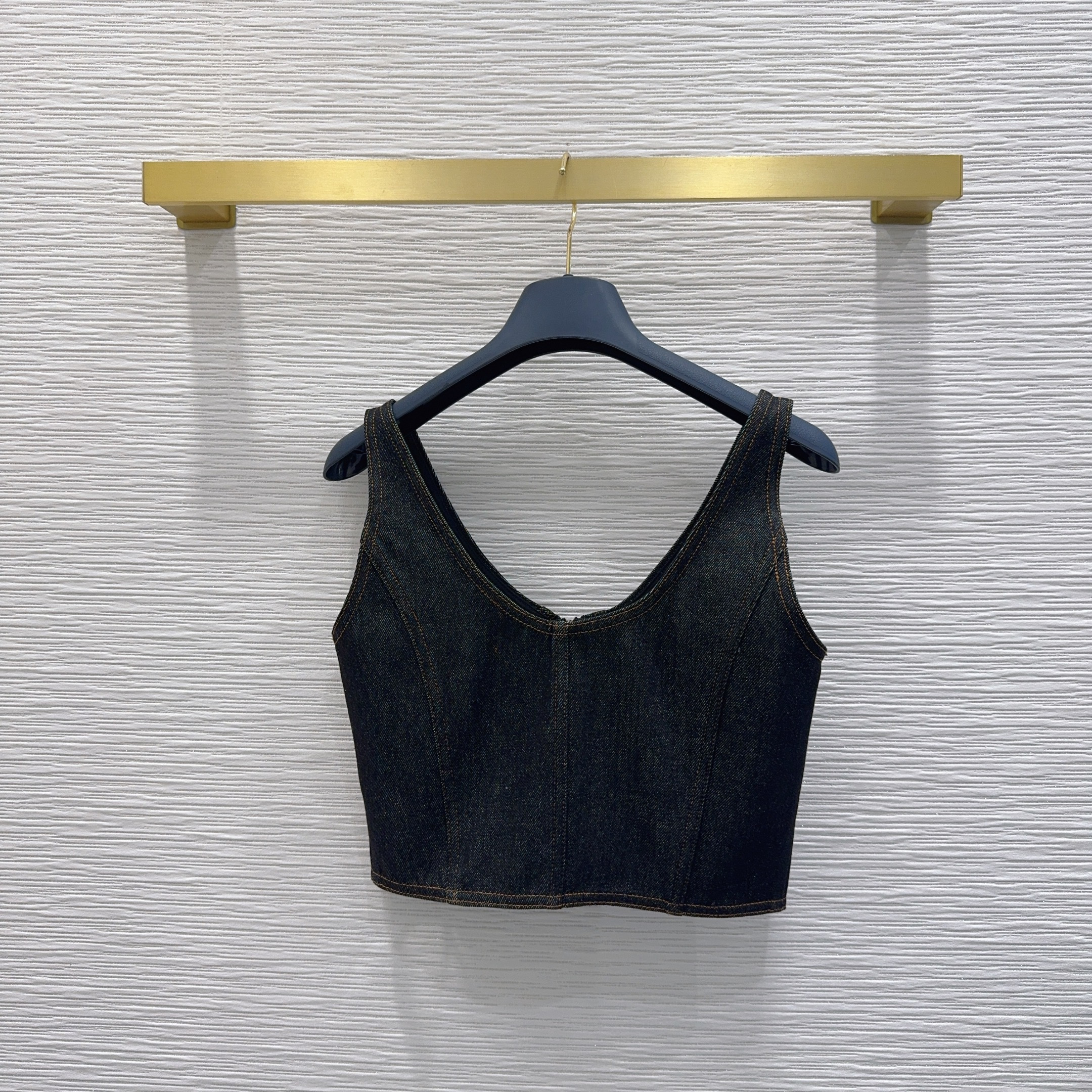 LV 루이비통 프리미엄 데님 크롭 탑 상의 의류