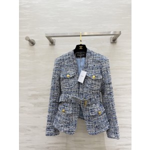 BALMAIN 발망 블루&화이트 트위드 자켓 재킷 의류