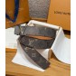 LV 루이비통 디멘션 모노그램 헤리티지 40mm 양면 벨트