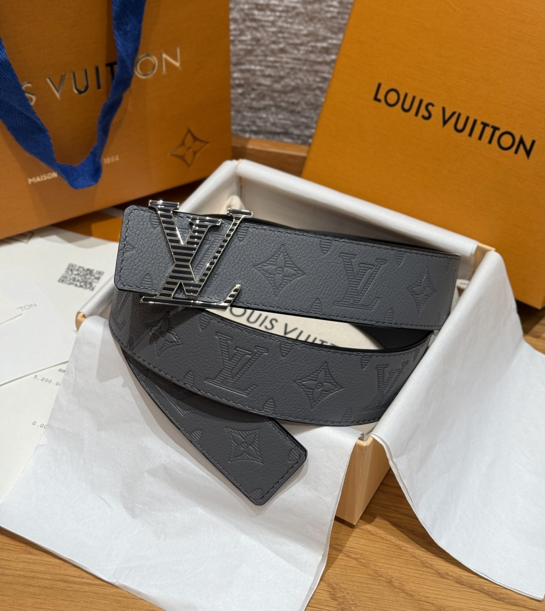 LV 루이비통 쉐도우(SHADOW) 40mm 양면 리버서블 벨트