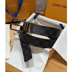 LV 루이비통 슬렌더(SLENDER) 35mm 양면 리버서블 벨트 다미에 에벤