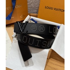 LV 루이비통 디멘션 로커빌리 스터드 40mm 양면 리버서블 벨트