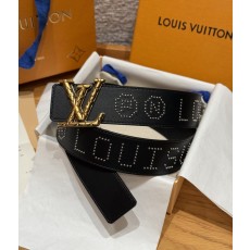 LV 루이비통 디멘션 로커빌리 스터드 40mm 양면 리버서블 벨트