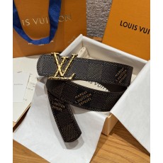 LV 루이비통 이니셜 다모플라쥬(DAMOFLAGE) 40mm 양면 리버시블 벨트