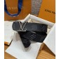 LV 루이비통 이니셜 다모플라쥬(DAMOFLAGE) 40mm 양면 리버시블 벨트