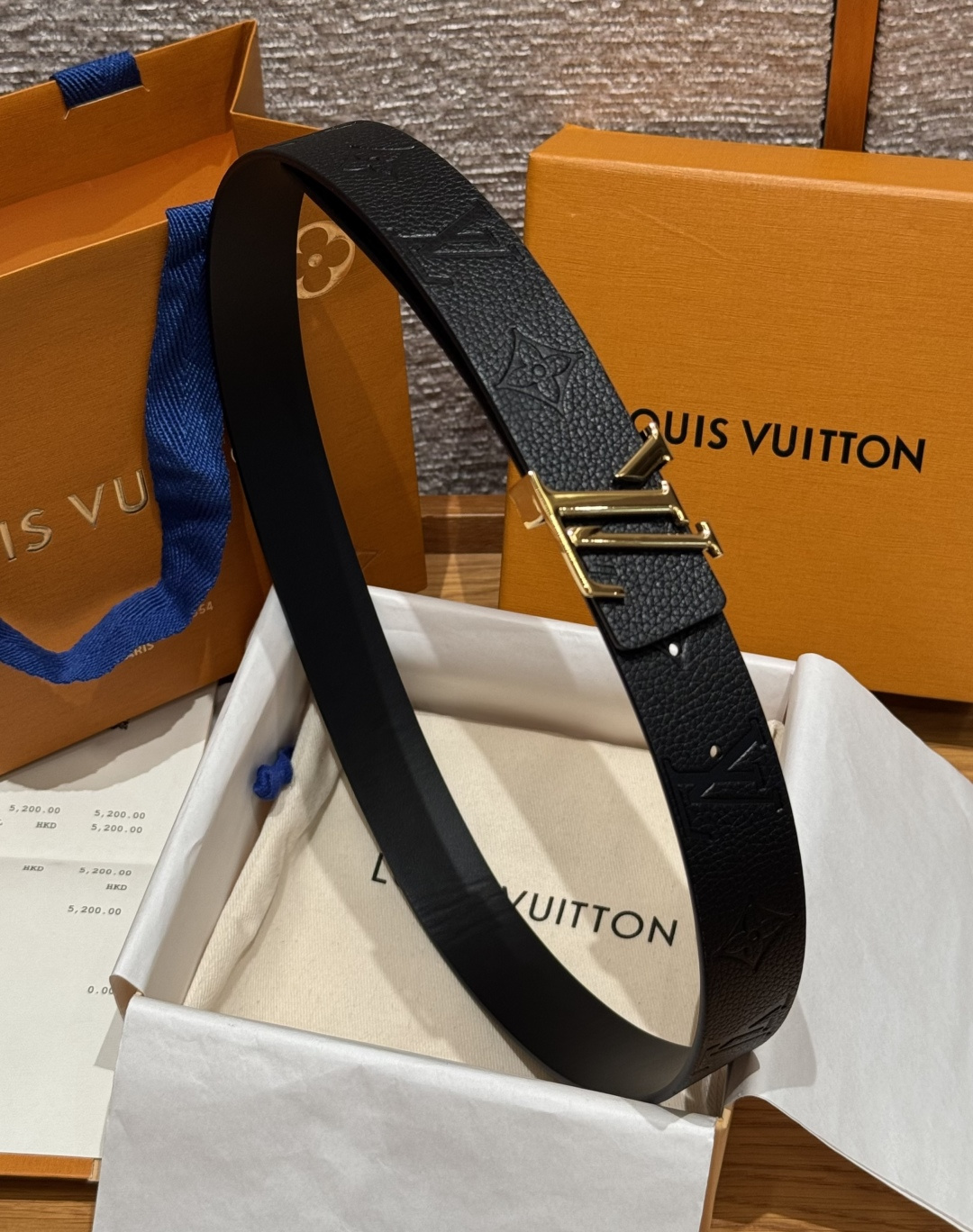 LV 루이비통 디멘션(DIMENSION) 30mm 양면 리버시블 벨트