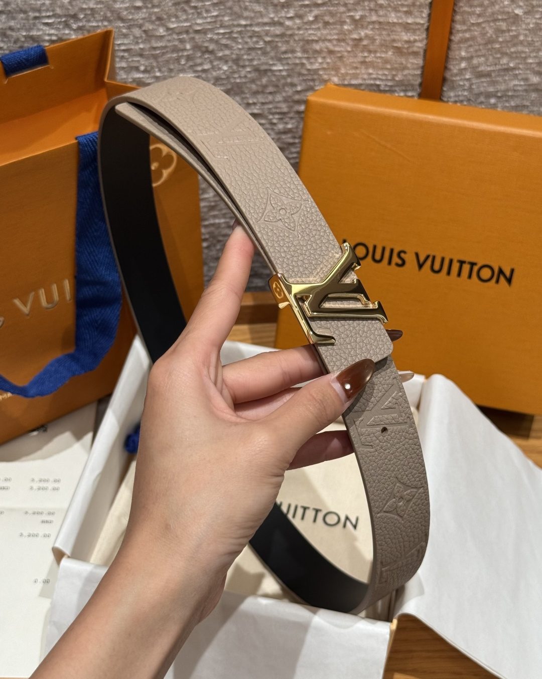 LV 루이비통 디멘션(DIMENSION) 30mm 양면 리버시블 벨트