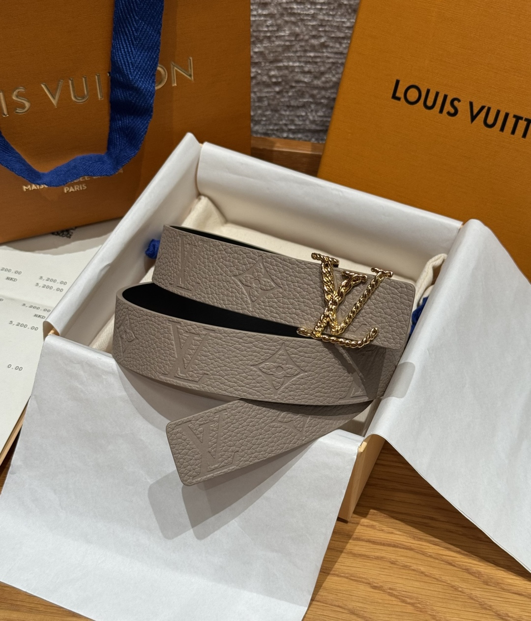 LV 루이비통 디멘션(DIMENSION) 30mm 양면 리버시블 벨트