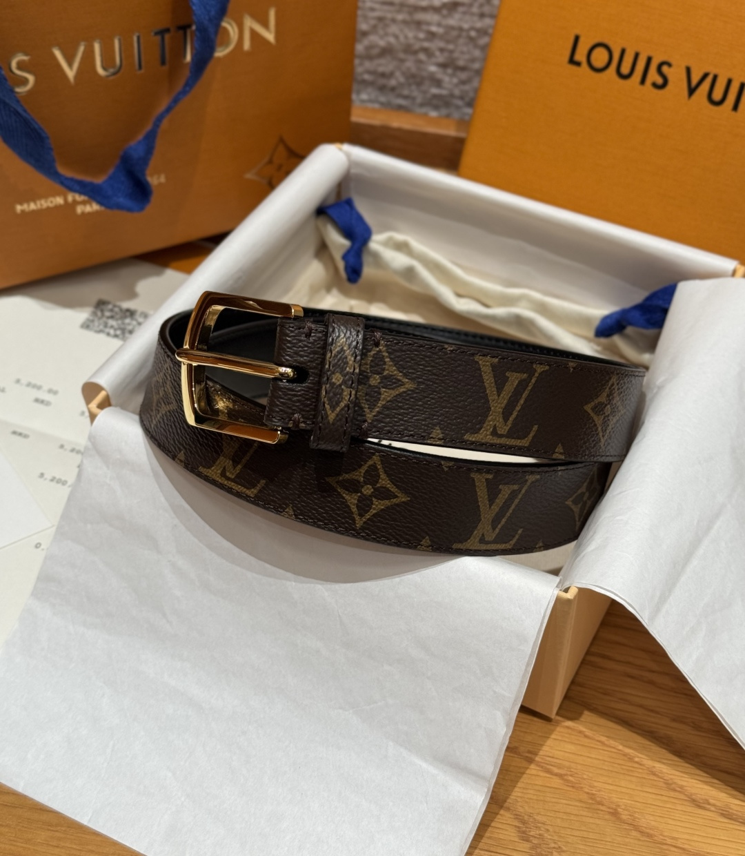 LV 루이비통 슬렌더(SLENDER) 35mm 양면 리버시블 벨트