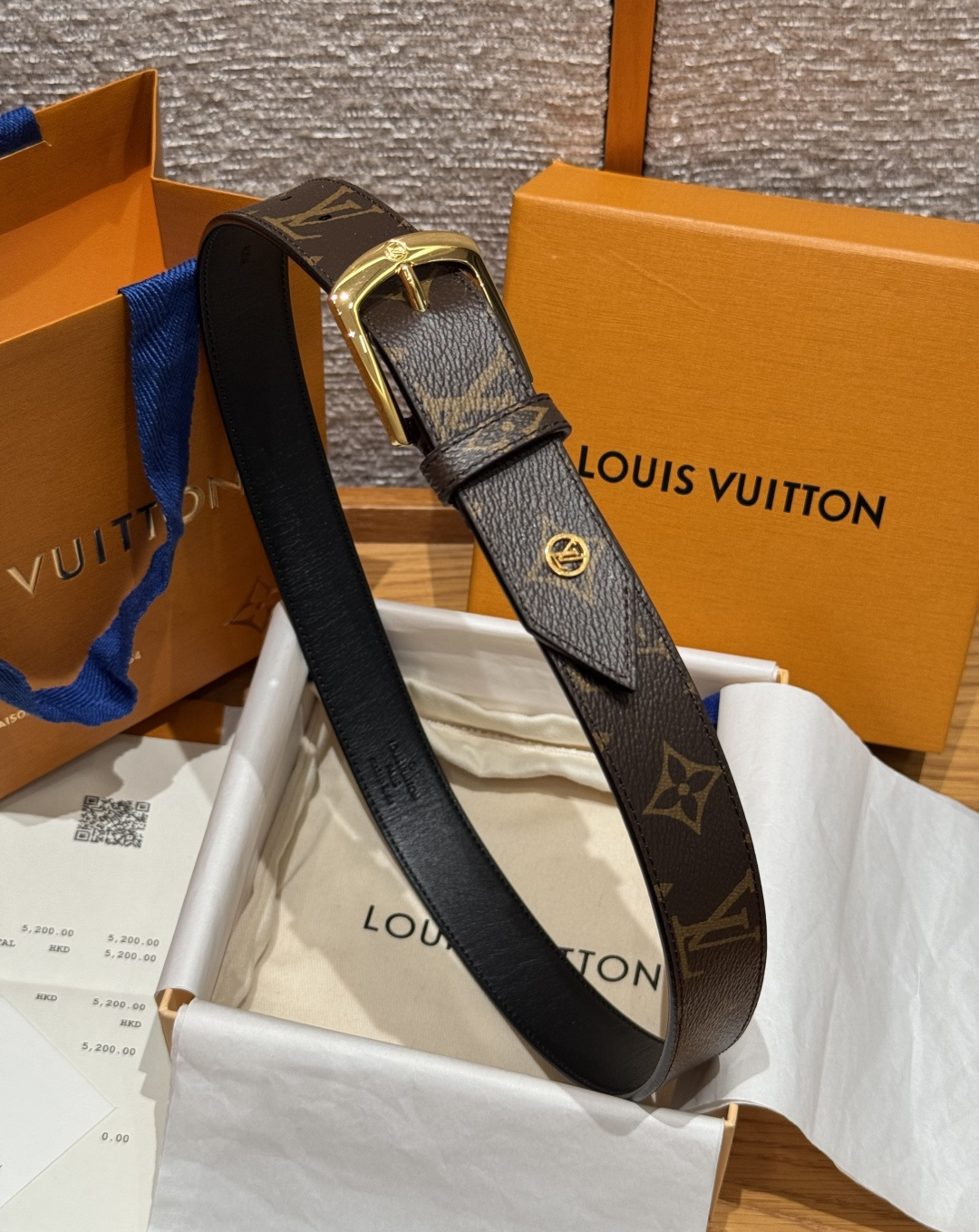 LV 루이비통 슬렌더(SLENDER) 35mm 양면 리버시블 벨트
