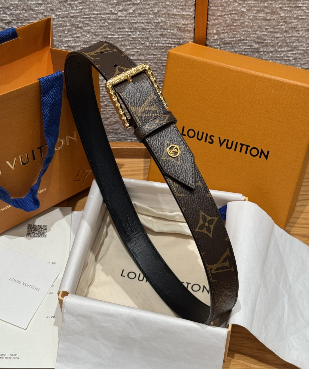 LV 루이비통 슬렌더(SLENDER) 35mm 양면 리버시블 벨트