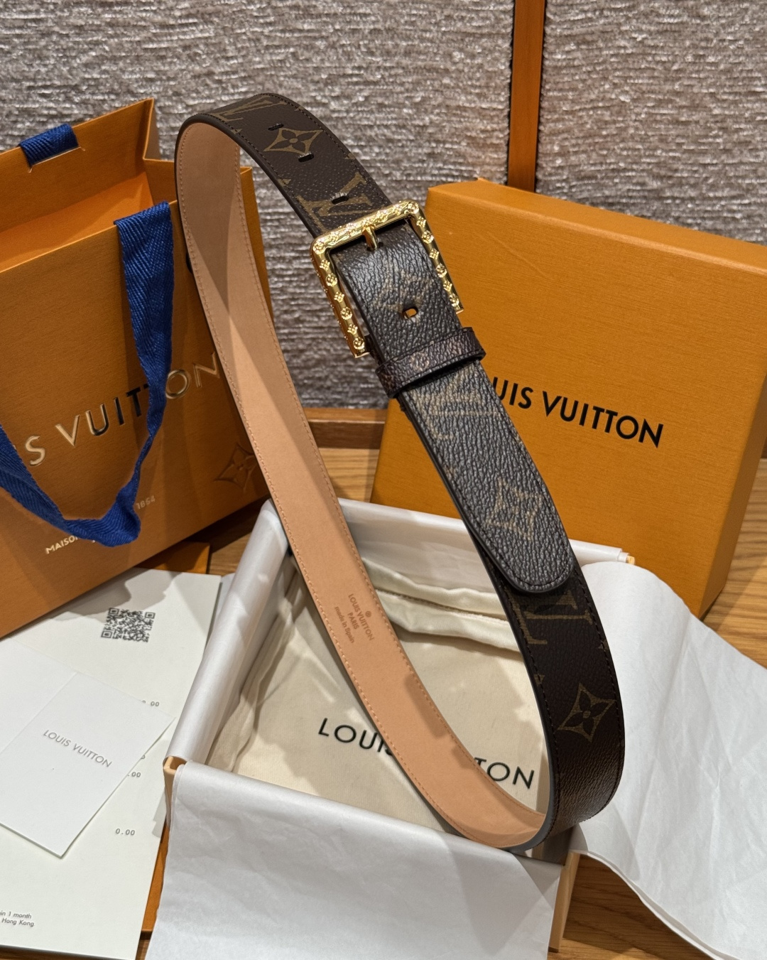 LV 루이비통 슬렌더(SLENDER) 35mm 양면 리버시블 벨트