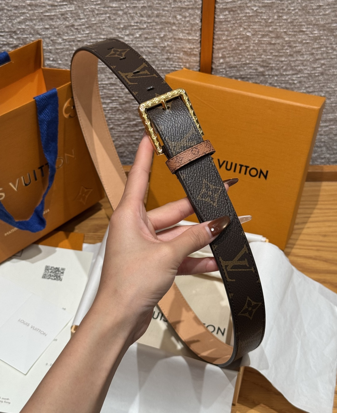 LV 루이비통 슬렌더(SLENDER) 35mm 양면 리버시블 벨트