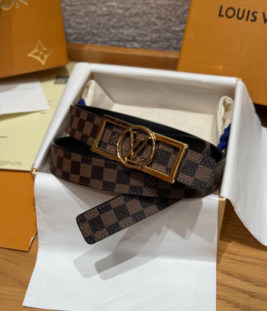 LV 루이비통 아이코닉(ICONIC) 25mm 양면 리버시블 벨트