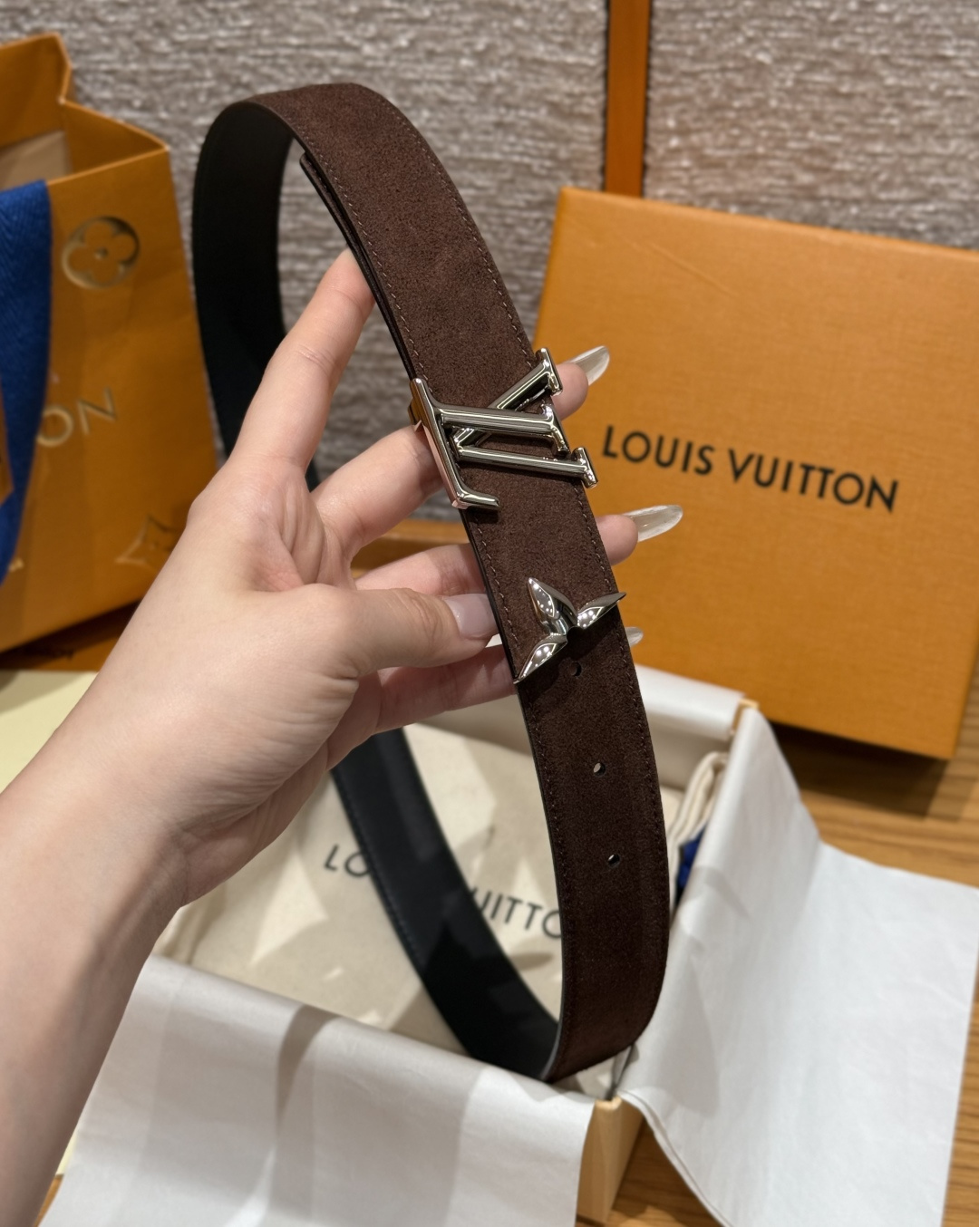 LV 루이비통 프리티(PRETTY) 30mm 양면 리버시블 벨트