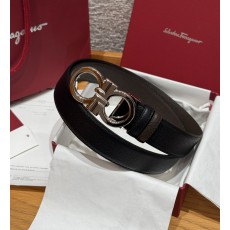 페라가모(Ferragamo) 양면 조절식 Gancini 간치니 팔라듐 벨트