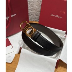 페라가모(Ferragamo) 양면 조절식 Gancini 간치니 팔라듐 벨트