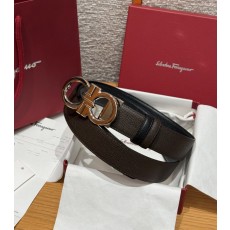 페라가모(Ferragamo) 양면 조절식 Gancini 간치니 팔라듐 벨트