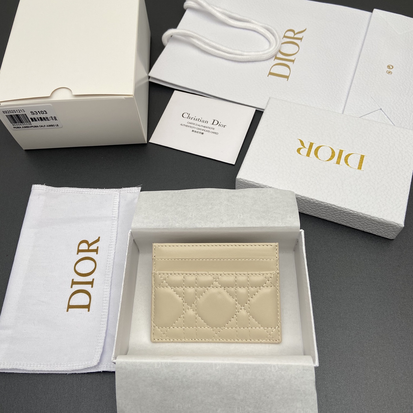 디올(DIOR) 졸리 프리지아 Jolie Freesia 카드 지갑 홀더