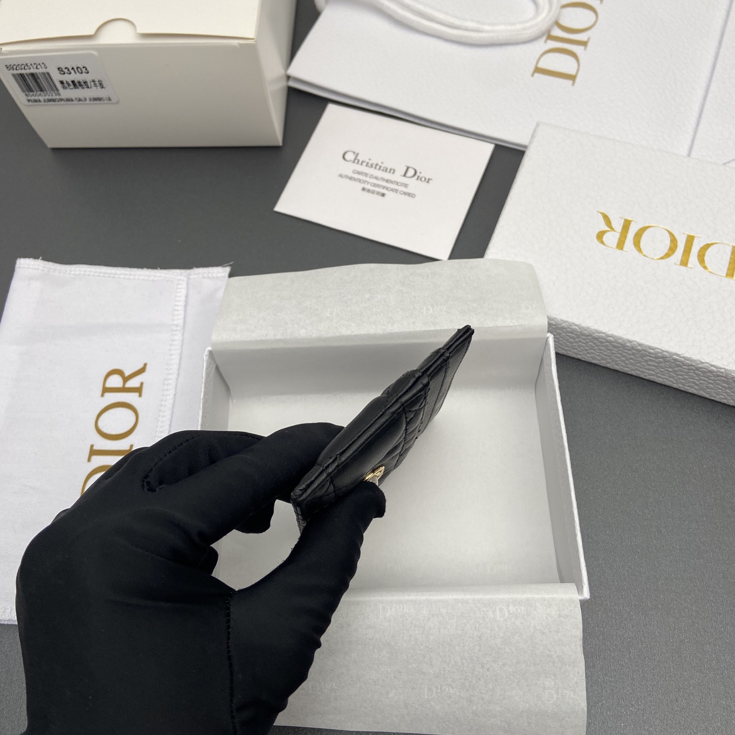 디올(DIOR) 졸리 프리지아 Jolie Freesia 카드 지갑 홀더