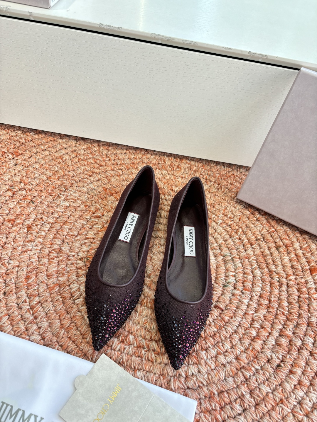 지미추(Jimmy Choo) 플랫 슈즈 신발