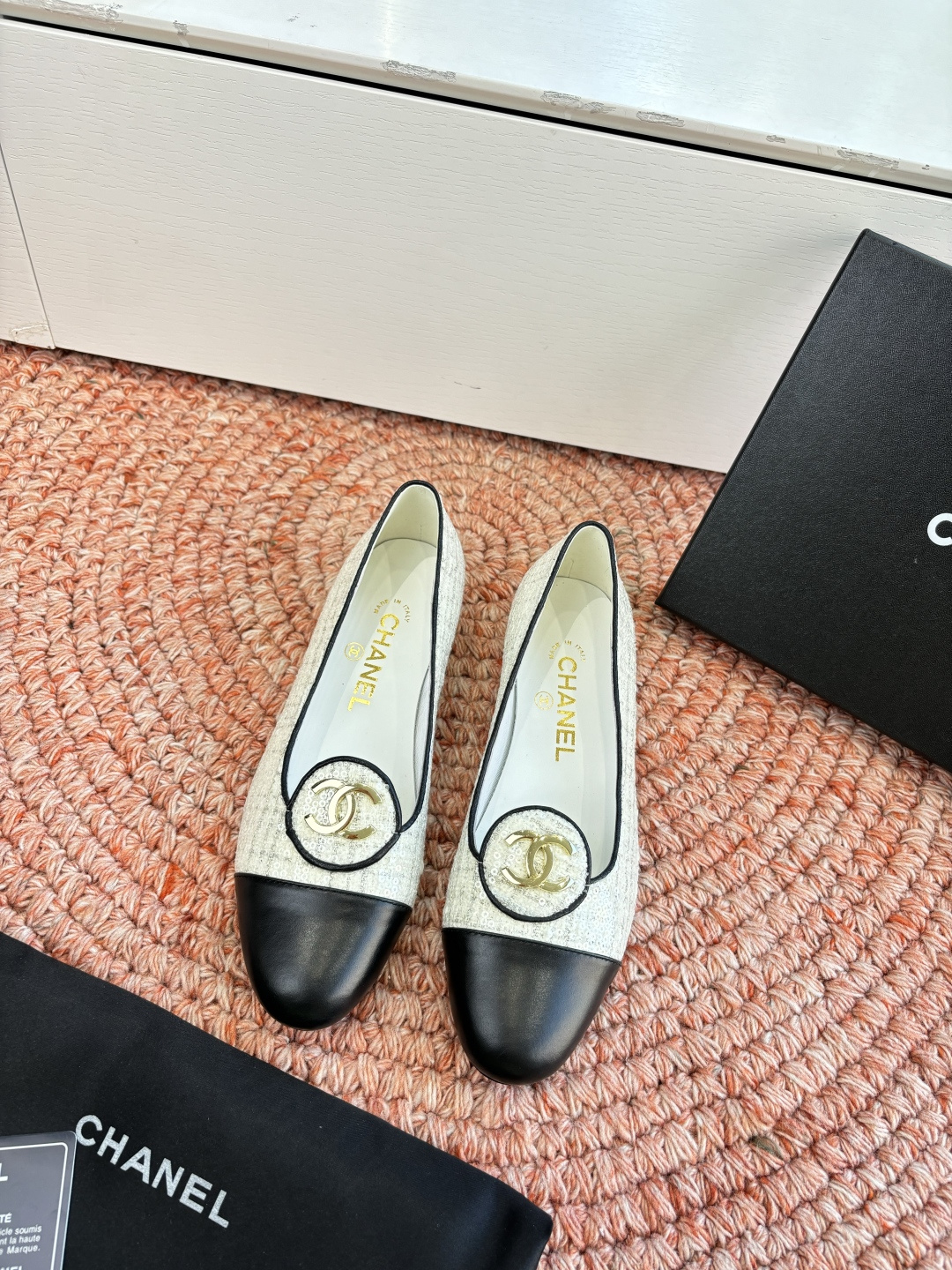 샤넬(CHANEL) 메리제인 플랫 슈즈 신발