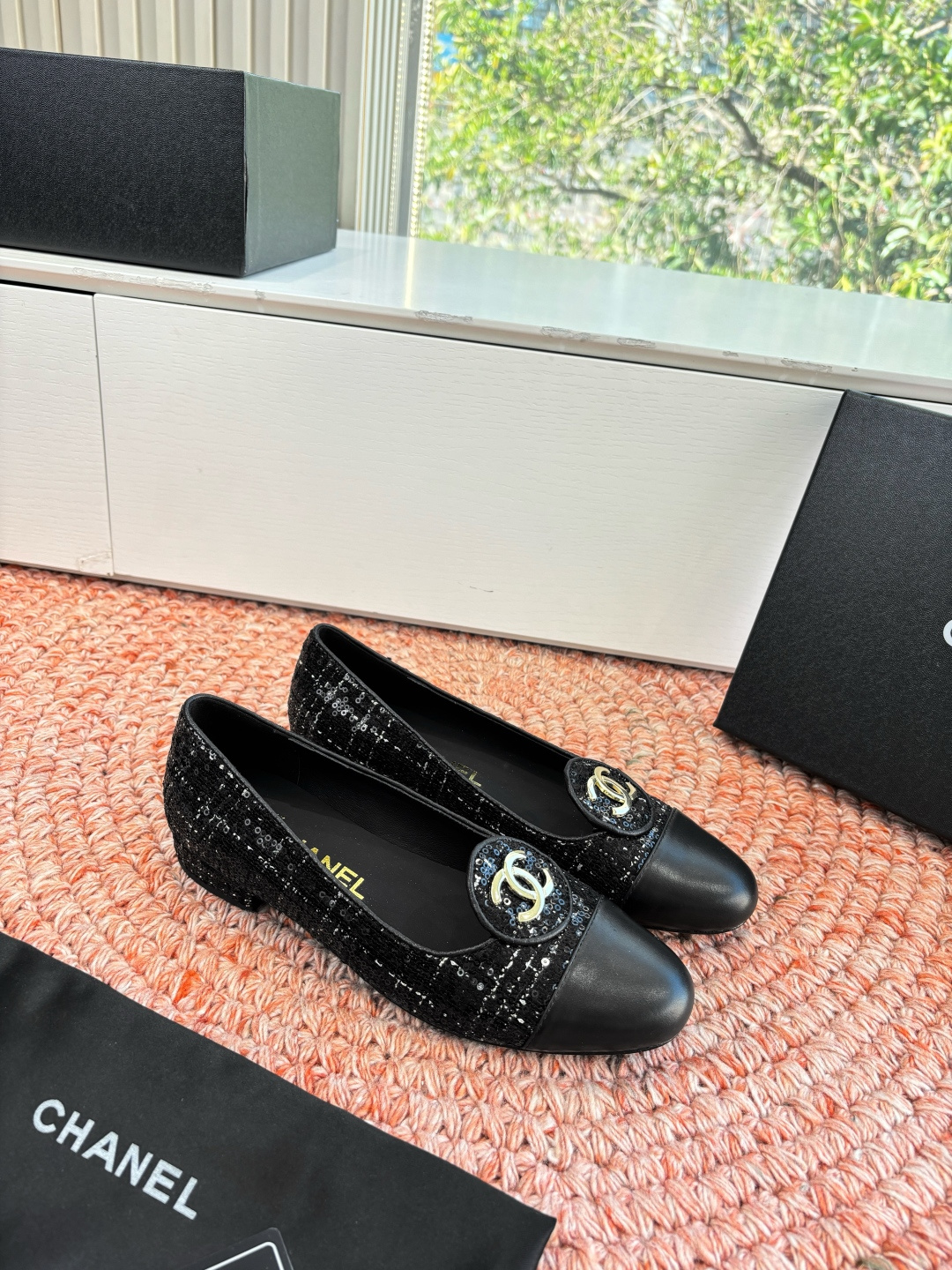 샤넬(CHANEL) 메리제인 플랫 슈즈 신발