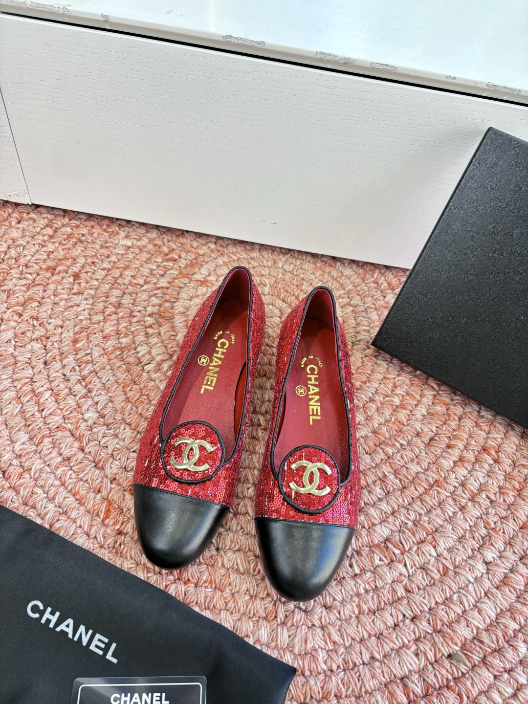 샤넬(CHANEL) 메리제인 플랫 슈즈 신발