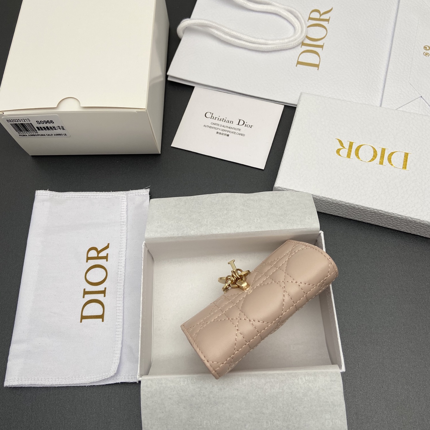 디올(DIOR) 졸리 글리신(Jolie Glycine) 클라우드 까나쥬 월렛 지갑