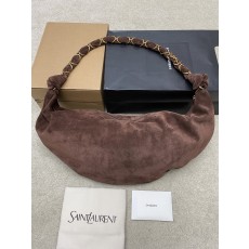 생로랑(YSL) 아마리아(Amalia) 매트 커피 호보백 가방