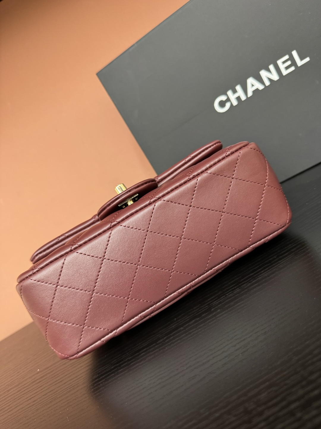 샤넬(CHANEL) 25K 버터플라이 다이아몬드 핸들 CF 미니 (버건디) 토트백 숄더백 가방