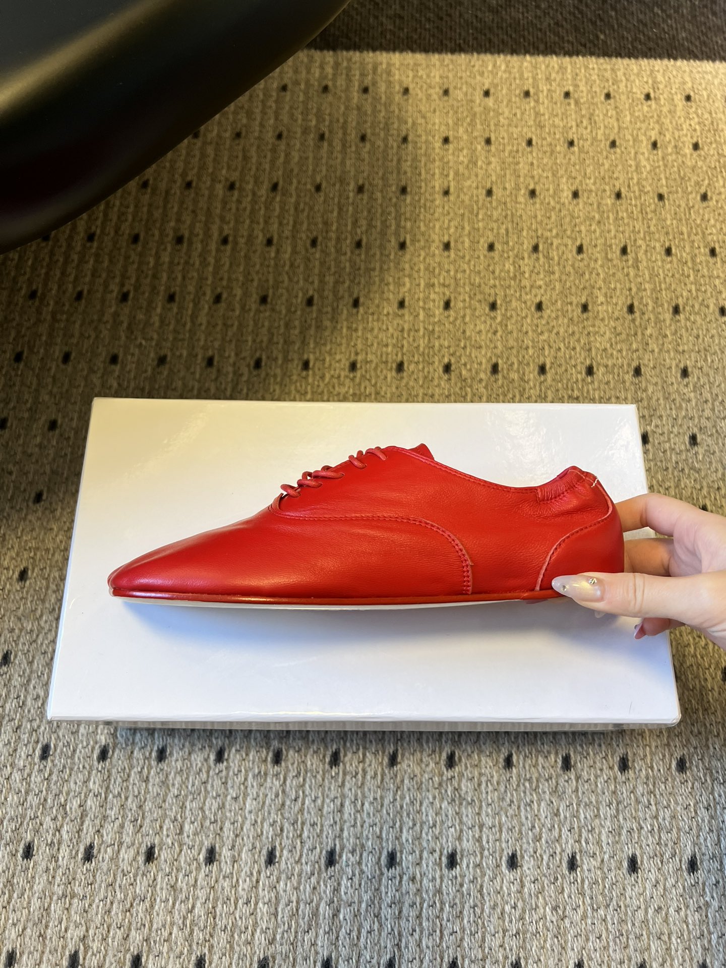 메종 마르지엘라(Maison Margiela) 레이스업 플랫 슈즈 신발