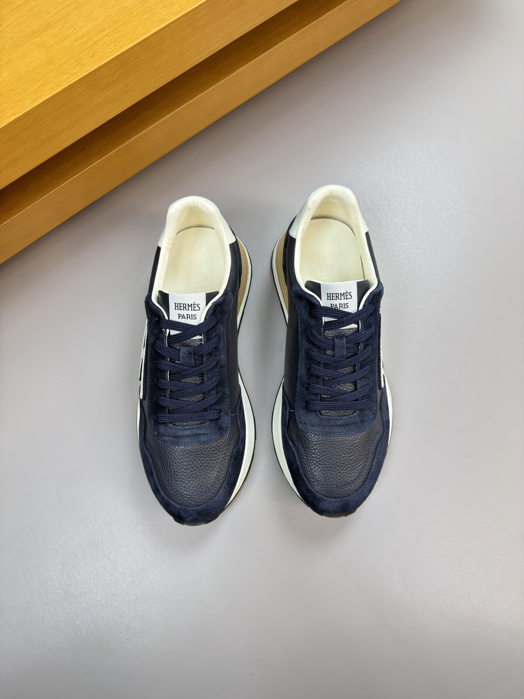 에르메스(HERMES) 하이엔드 콤비 캐주얼 스니커즈 신발