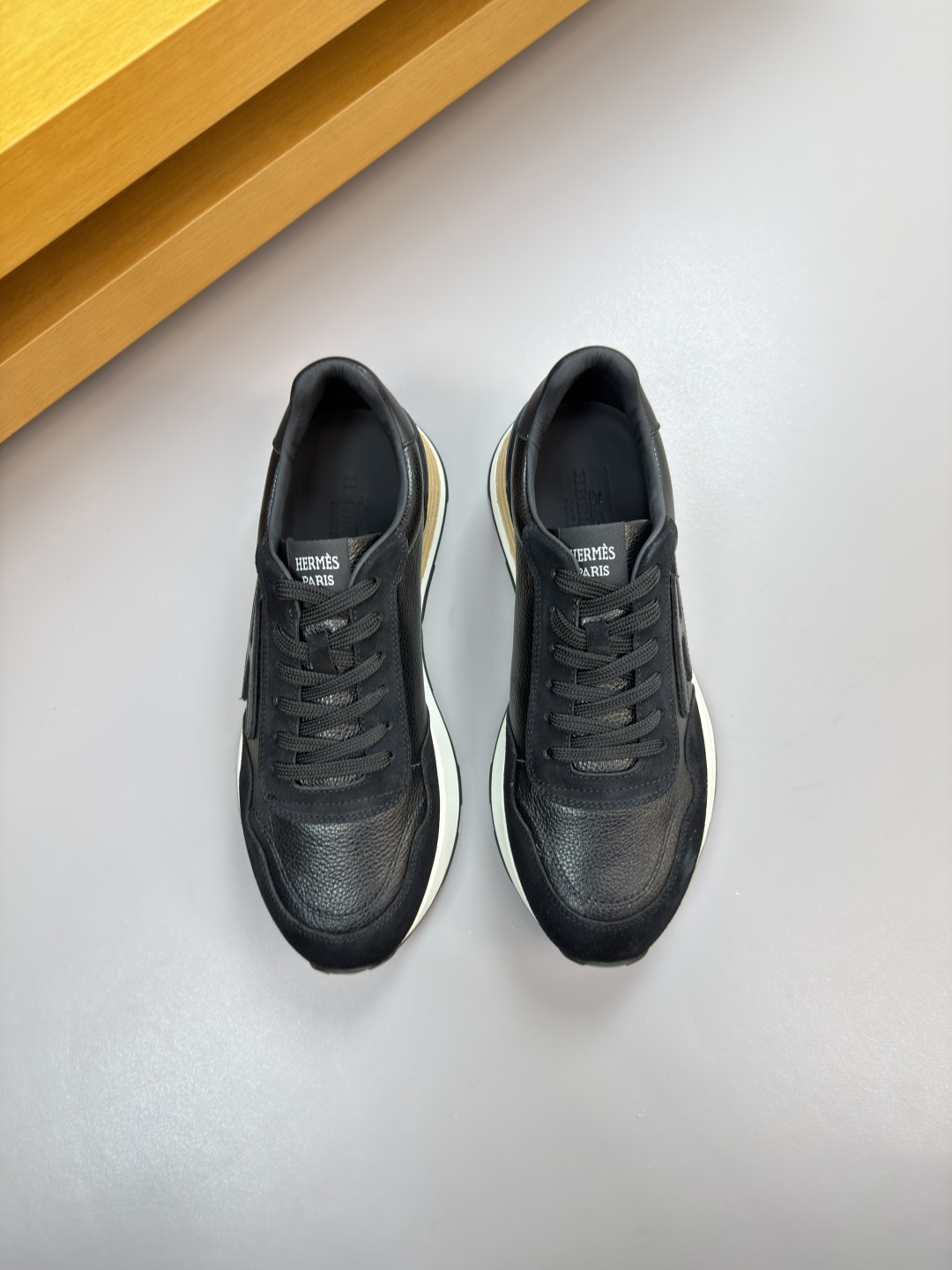 에르메스(HERMES) 하이엔드 콤비 캐주얼 스니커즈 신발