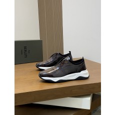 벨루티(Berluti) 핸드메이드 파티나 미드탑 슈즈 스니커즈 신발