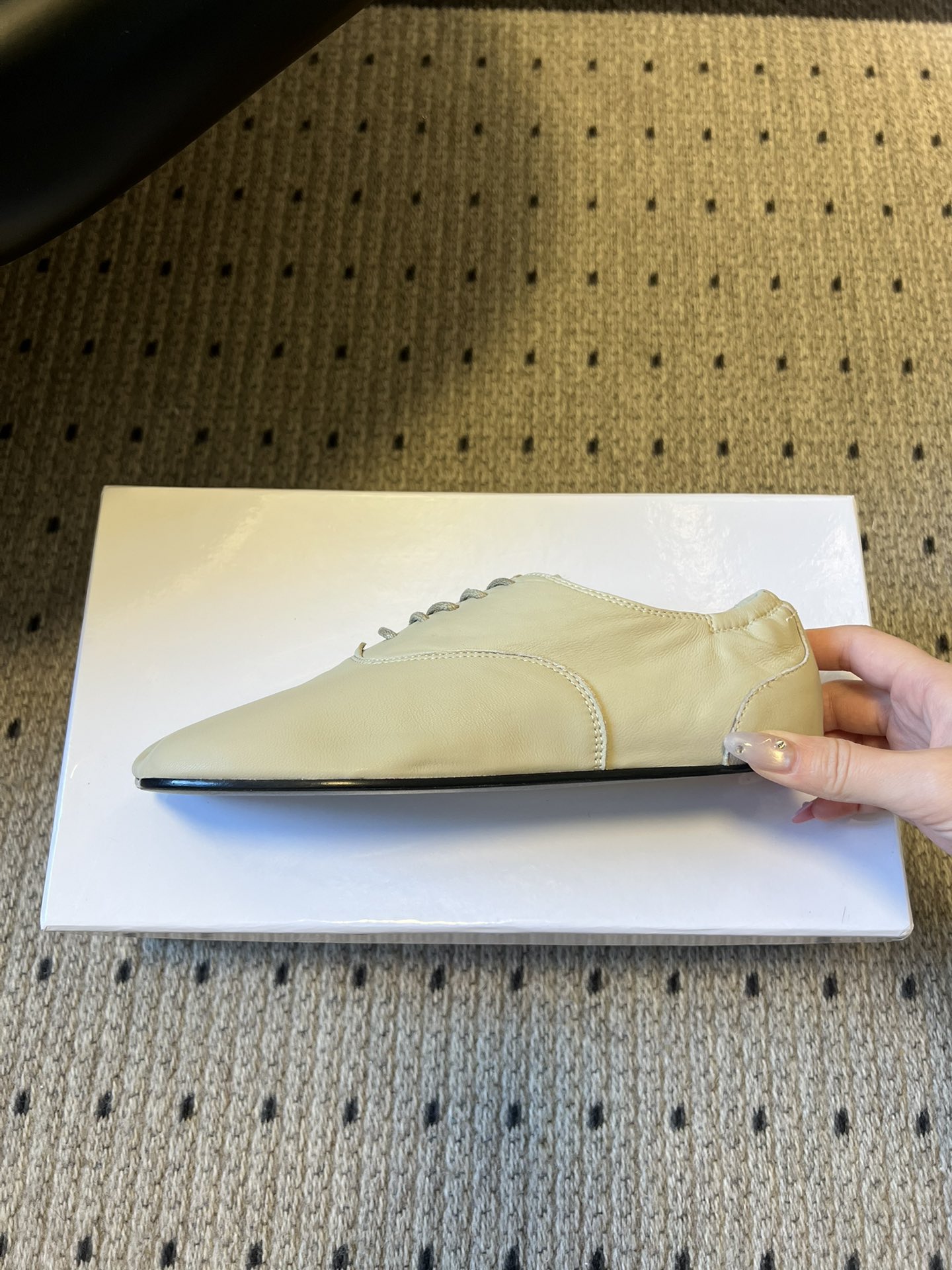 메종 마르지엘라(Maison Margiela) 레이스업 플랫 슈즈 신발