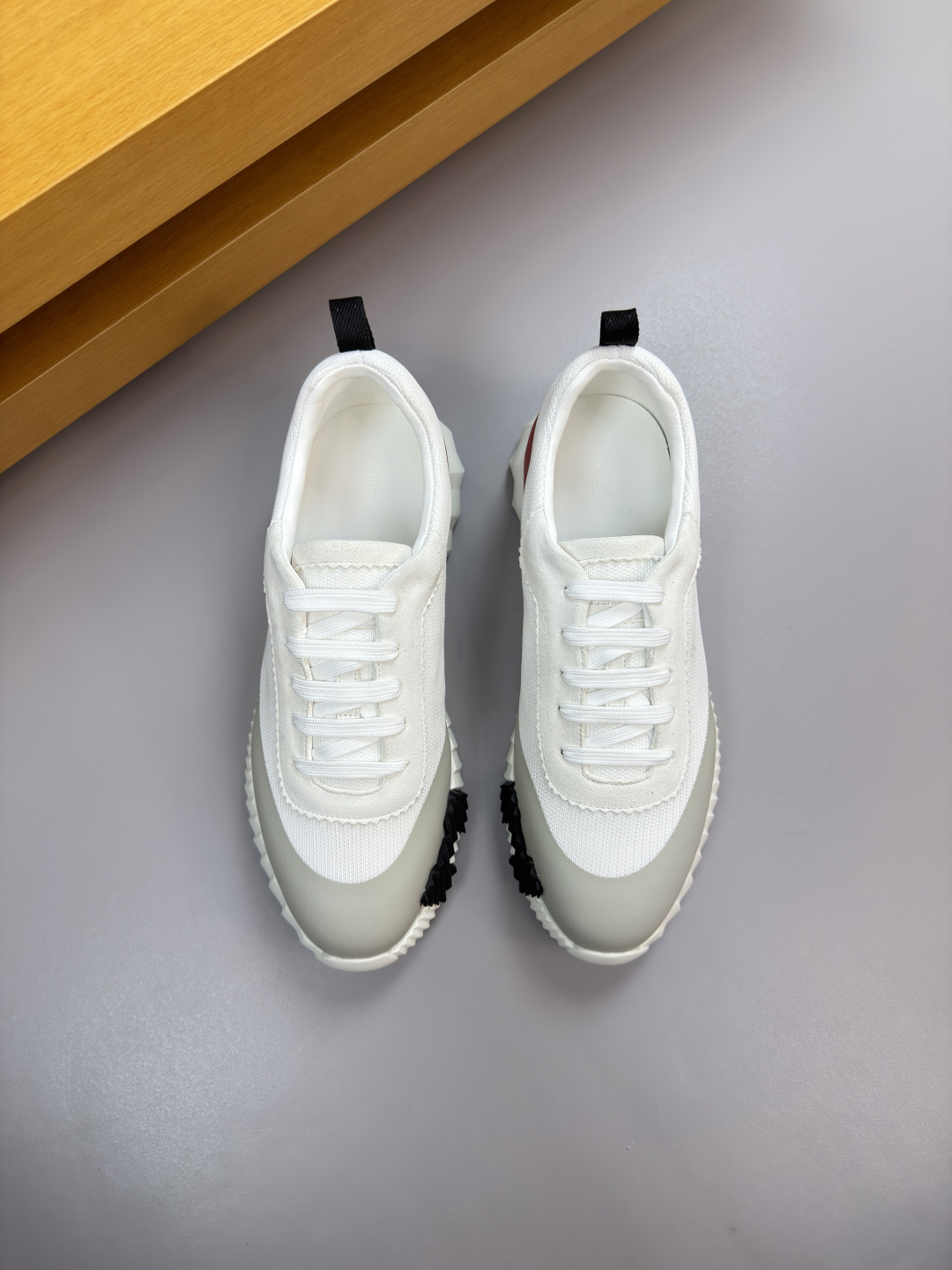 에르메스(HERMES) 하이엔드 콤비 캔버스 스니커즈 신발