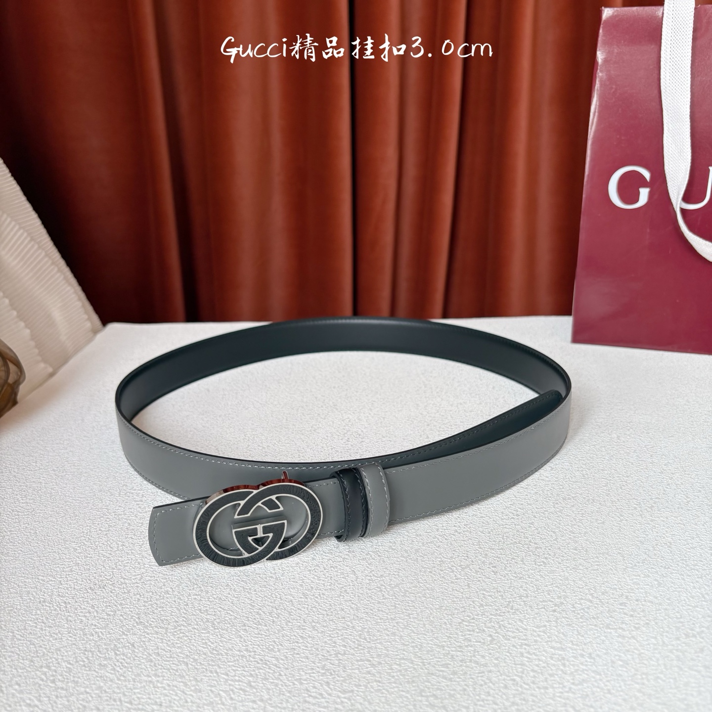 구찌(GUCCI) 양면 가죽 벨트