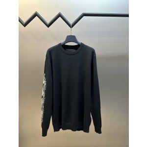 크롬하츠(Chrome Hearts) 롤 스크롤 자수 캐시미어 니트 의류